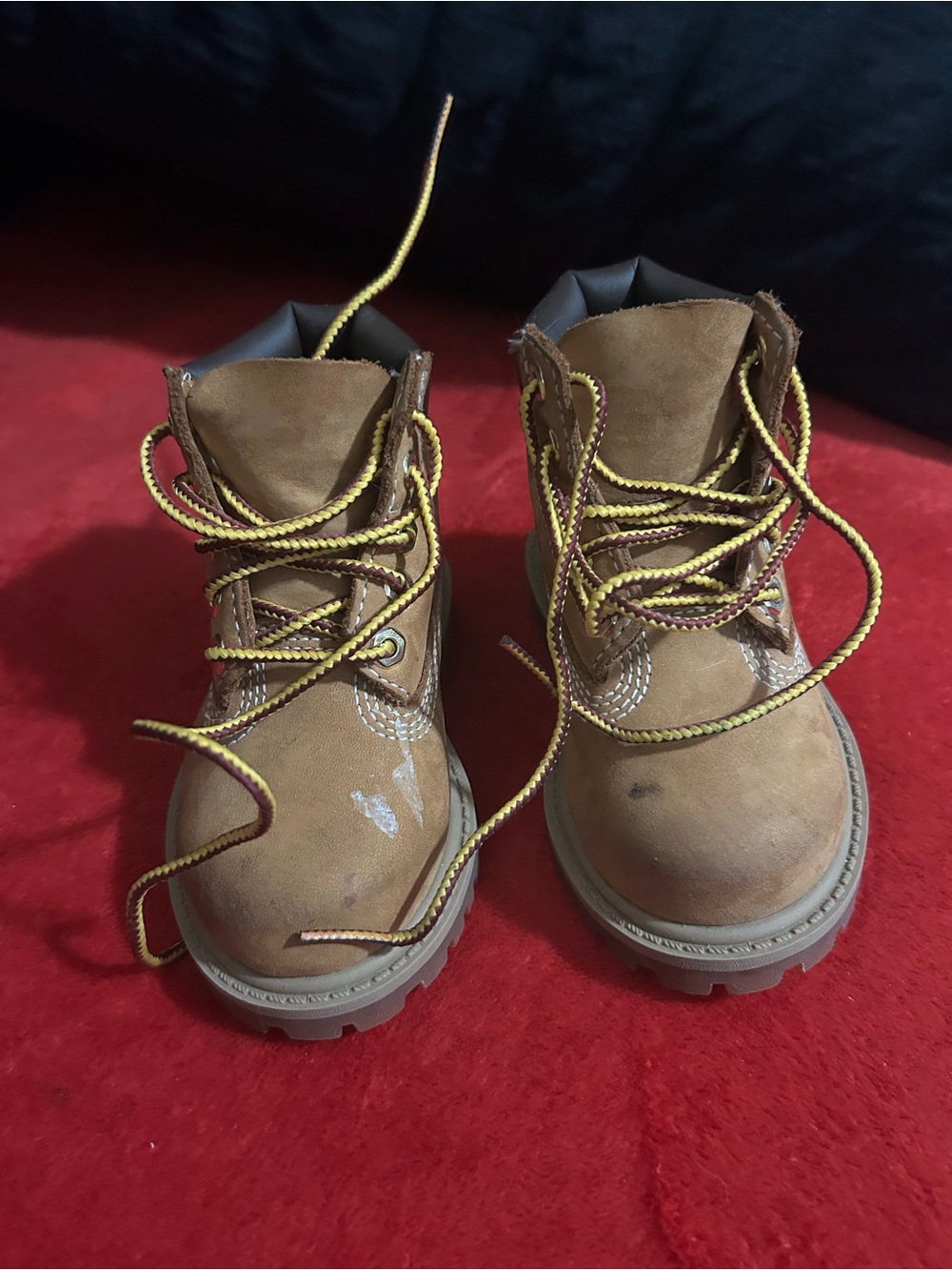 Tim’s - Kids Brown Lace-Up Work Boots -